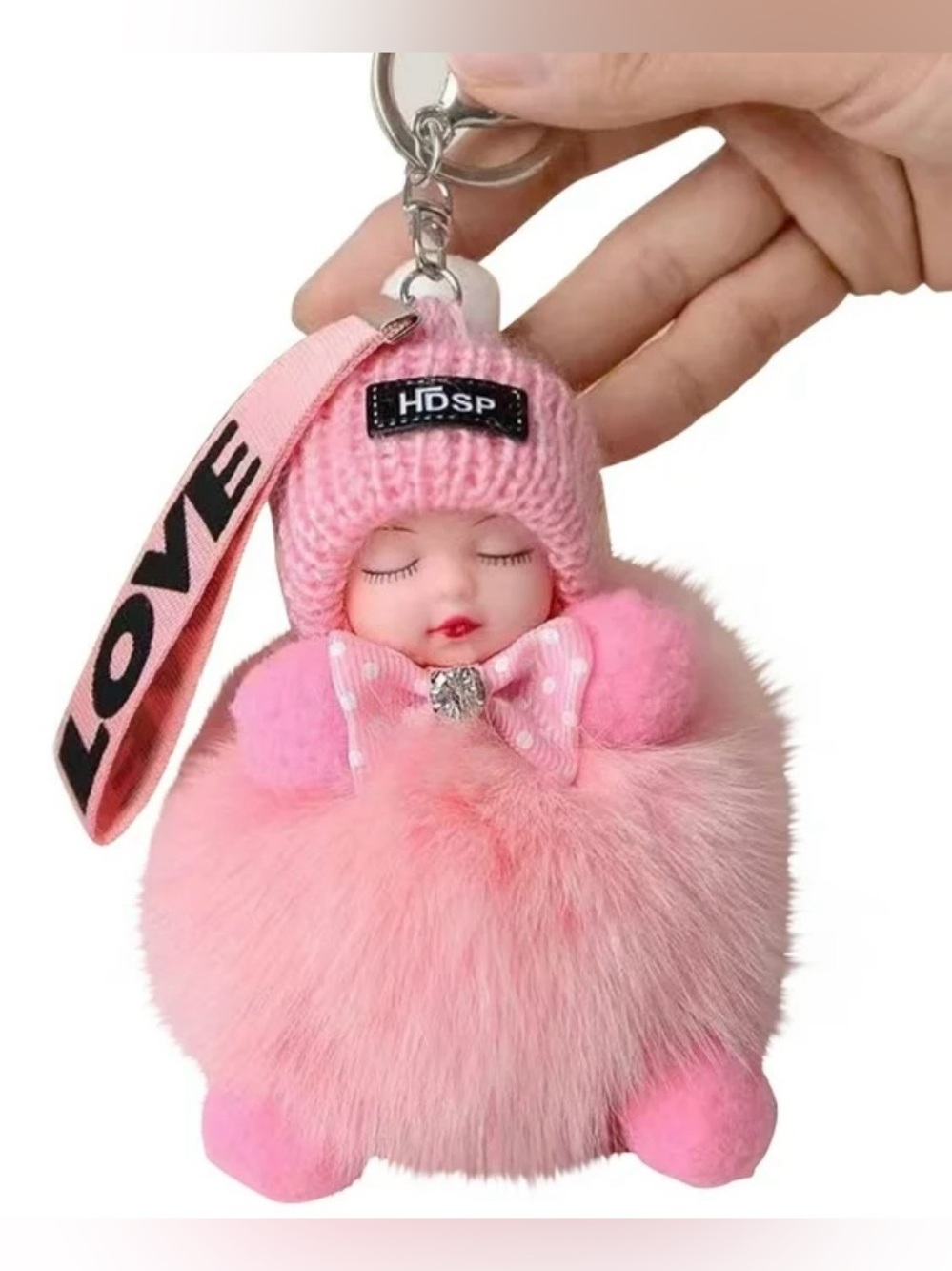 Baby doll bag charm
